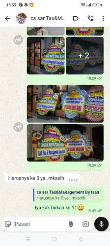 Testimonial Papan Bunga pasar keong